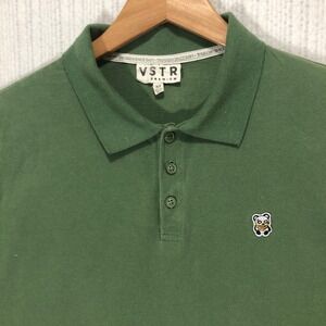 VSTR Premium Men's‎ Green Polo Shirt Short Sleeve Panda Graphic Size M